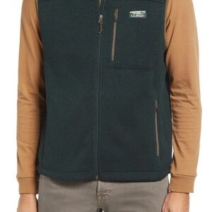 L.L. Bean Men's Charcoal Fleece Vest